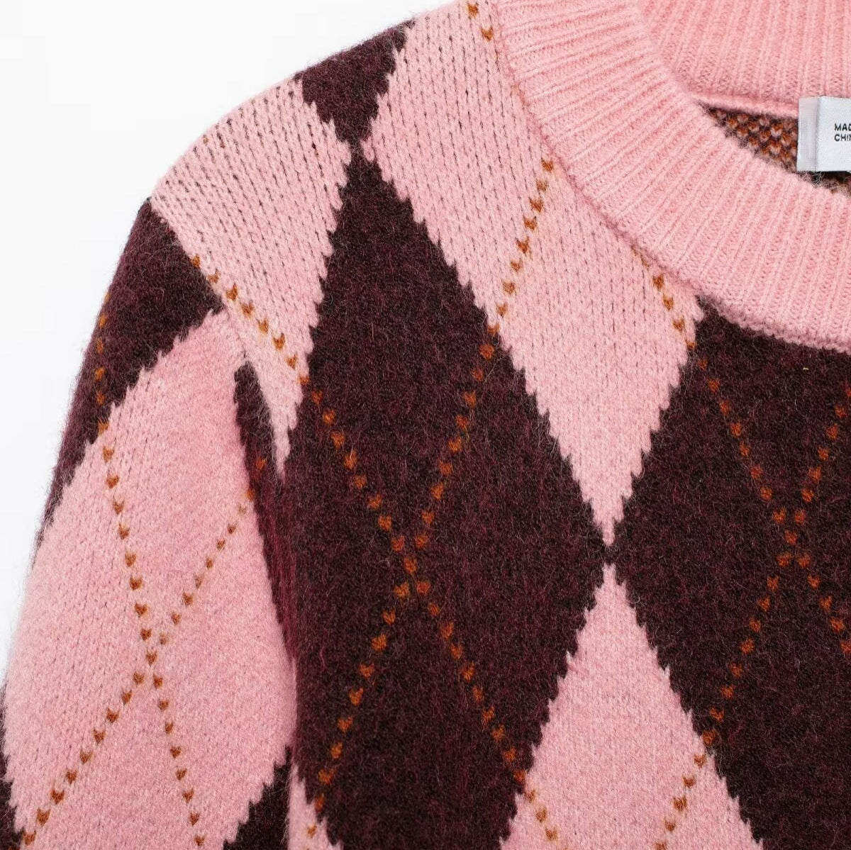 Women's Diamond Jacquard Coat