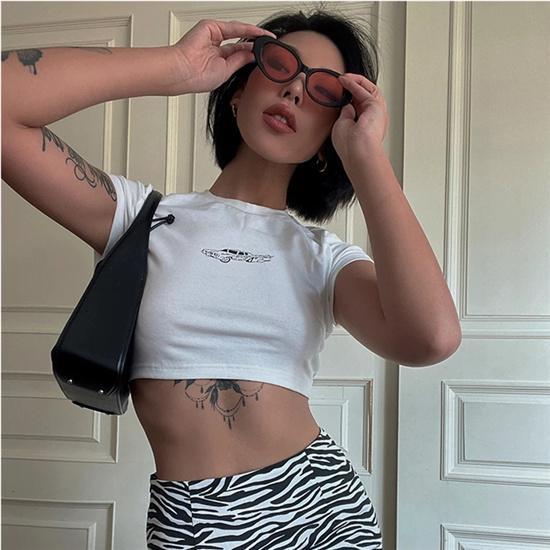 Women's Summer Printed Letter Simplicity Top