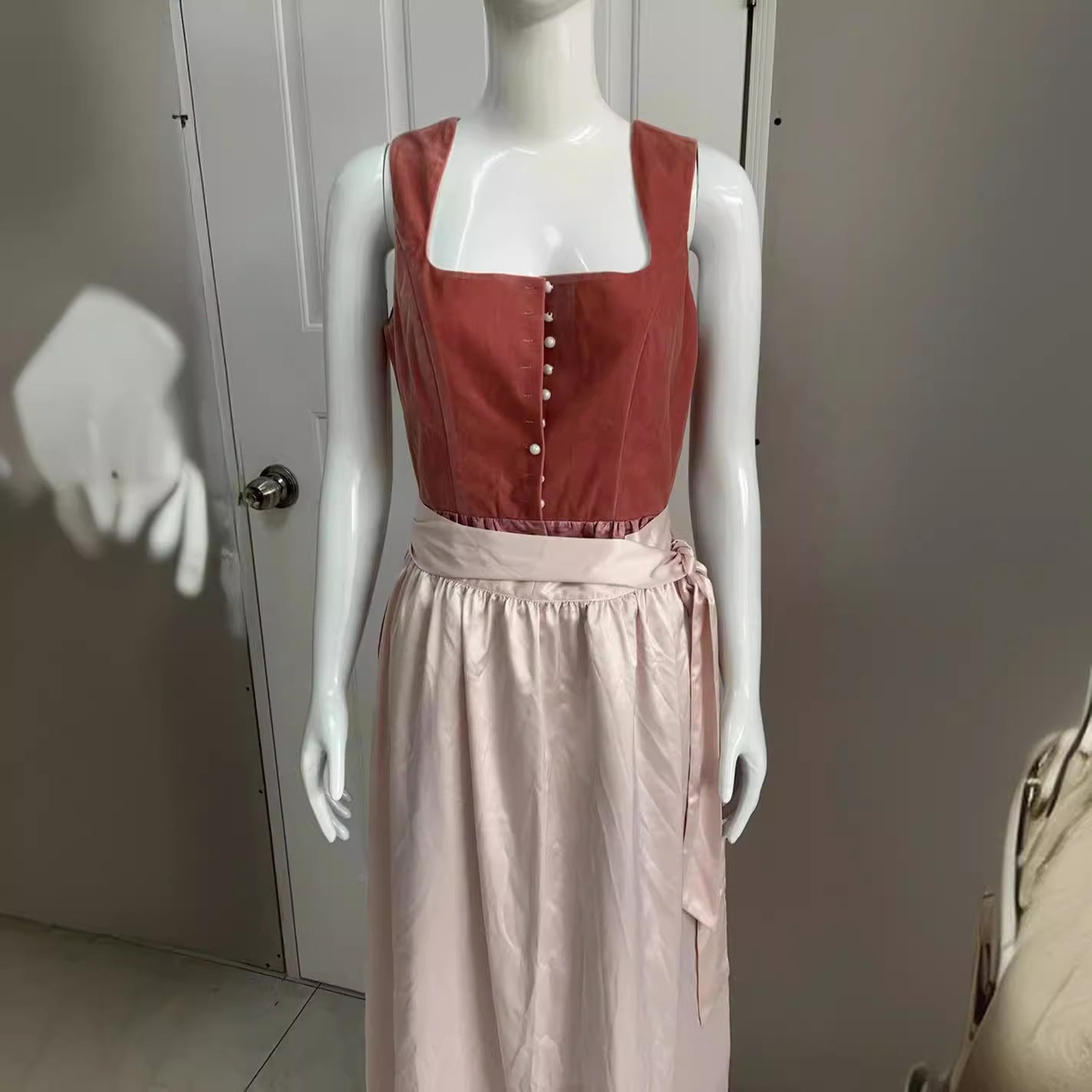 Women's Fashion German Brick Red Beer Suit