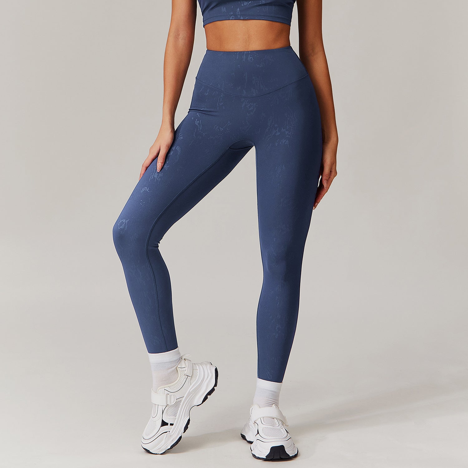 High Waist Bronzing Casual Yoga Pants Women's Running Quick-drying Nude Feel