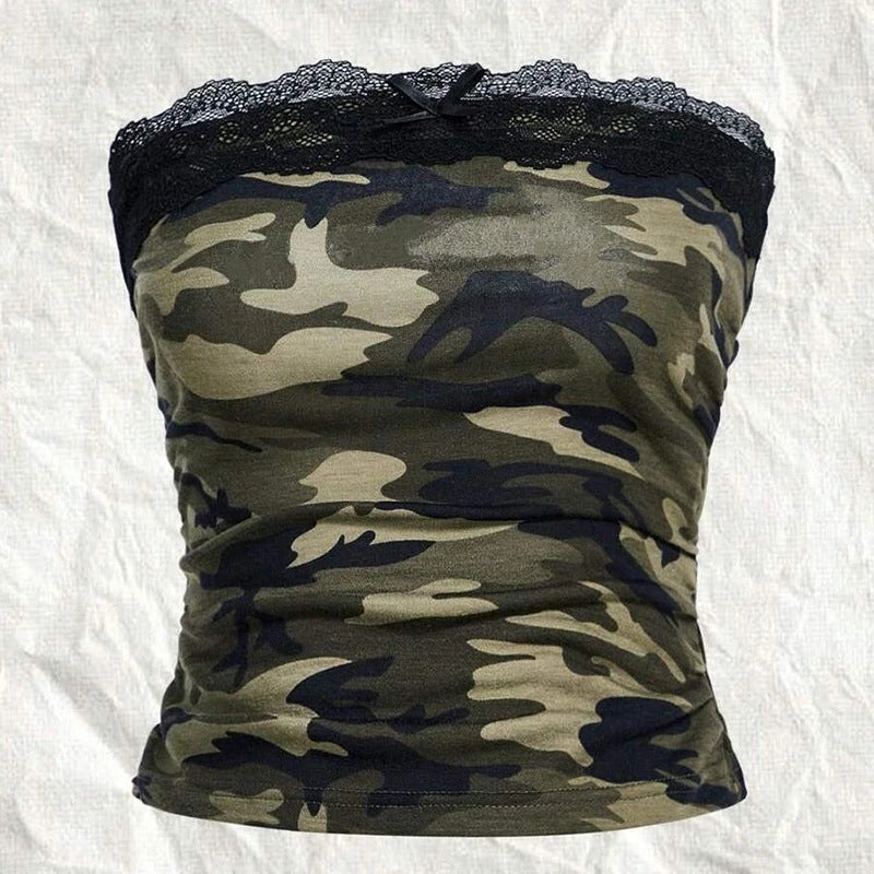 Retro Small Sling Vest Women's Slim Sleeveless