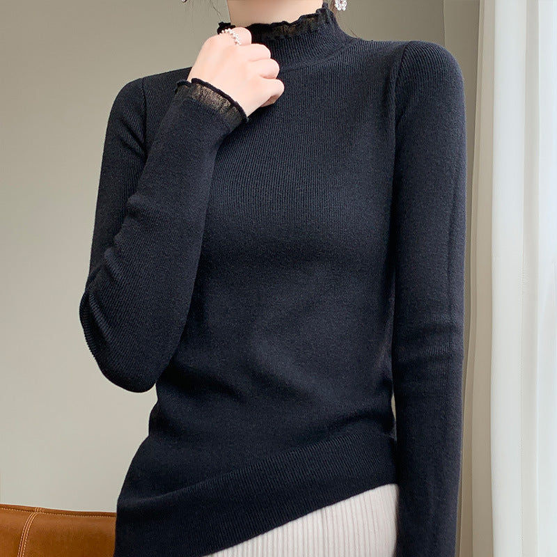 Women's Half Turtleneck Sweater Inner Wear Sweater