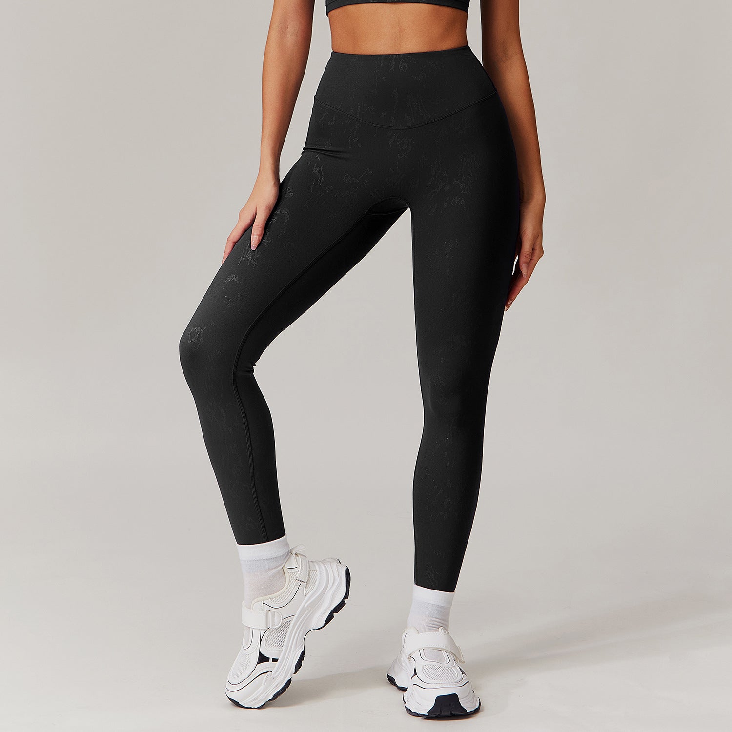 High Waist Bronzing Casual Yoga Pants Women's Running Quick-drying Nude Feel