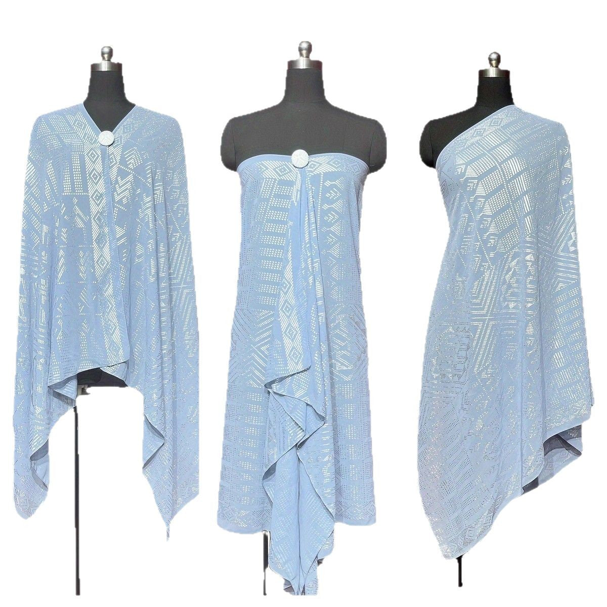 Gorgeous Tinfoil Gold Shawl Multifunctional Scarf