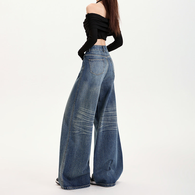 Women's Denim Loose Wide-leg Pants