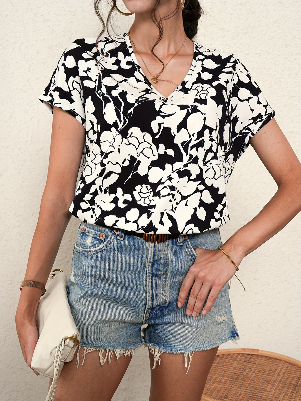 Summer Casual Short Sleeve T-shirt Top Women