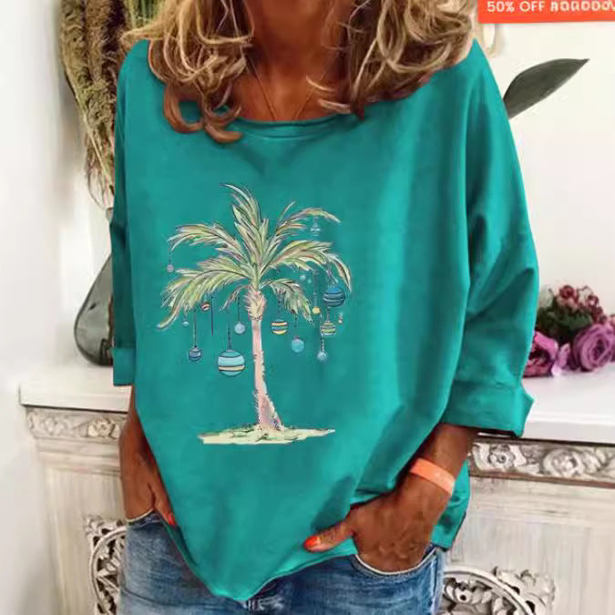 Women's Loose-fitting Thin Long Sleeve T-shirt