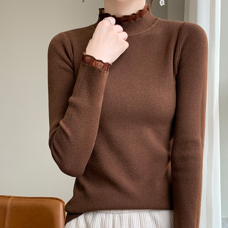 Women's Half Turtleneck Sweater Inner Wear Sweater
