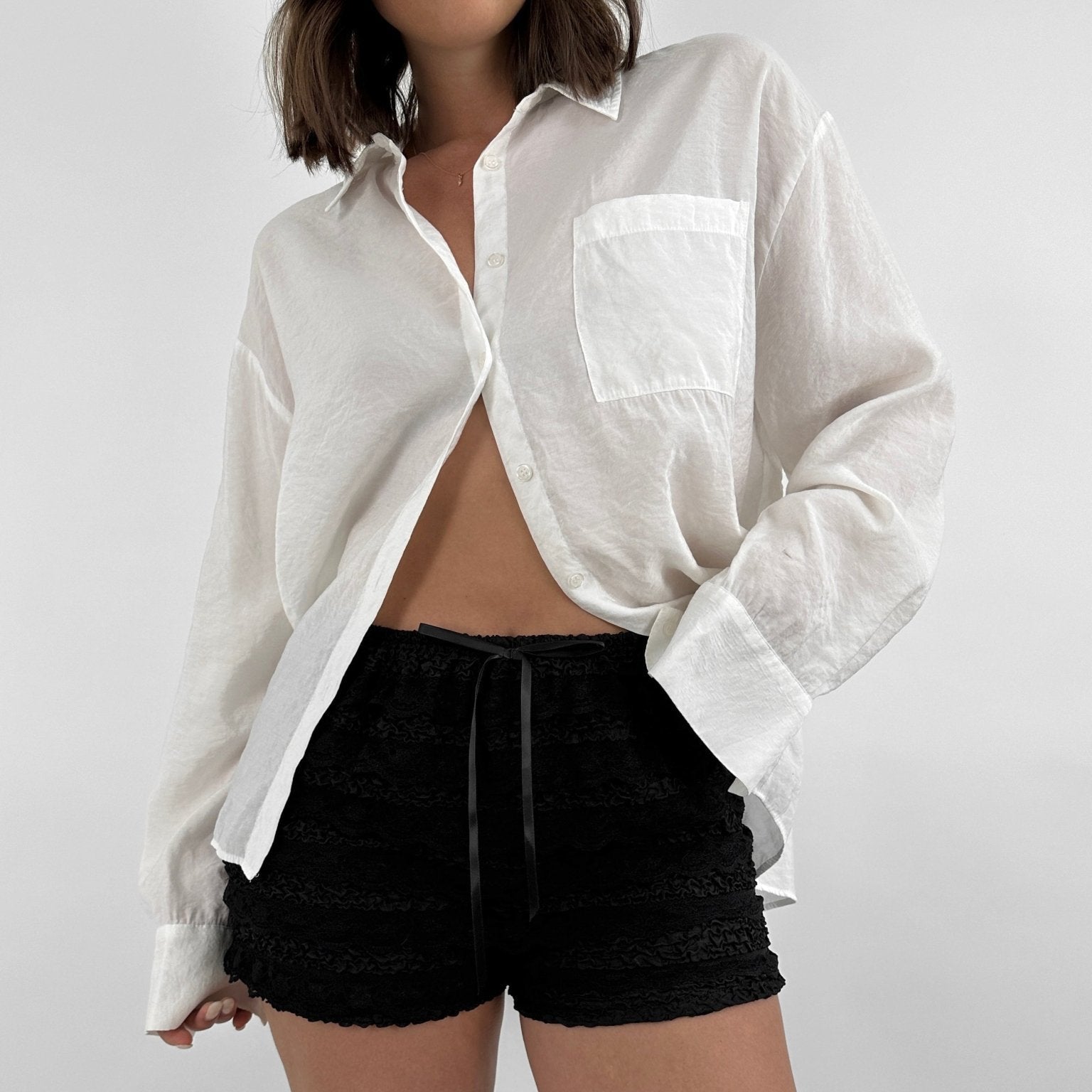 Sweet Beauty Lace Bow Millennium Style Shorts