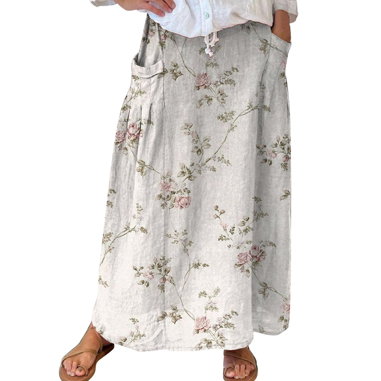 Women's Fashion Vintage Floral Holiday Dress