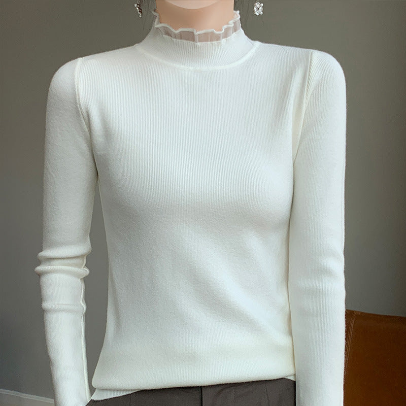 Women's Half Turtleneck Sweater Inner Wear Sweater