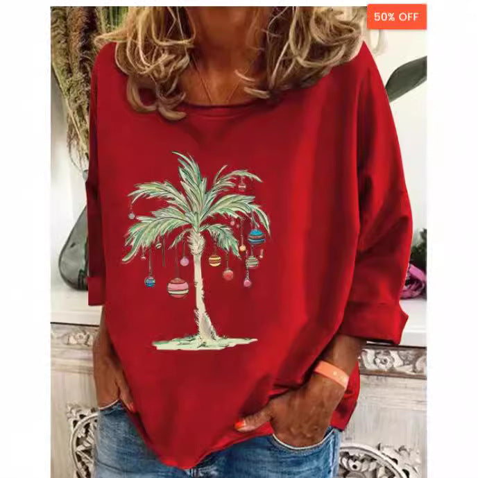 Women's Loose-fitting Thin Long Sleeve T-shirt