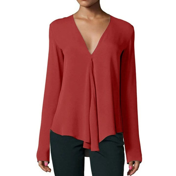 Loose Casual Solid Color Sleeveless Women's Temperament Wild Shirt