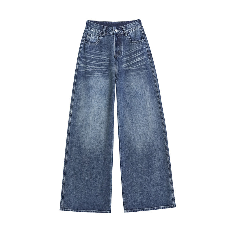 Women's Denim Loose Wide-leg Pants