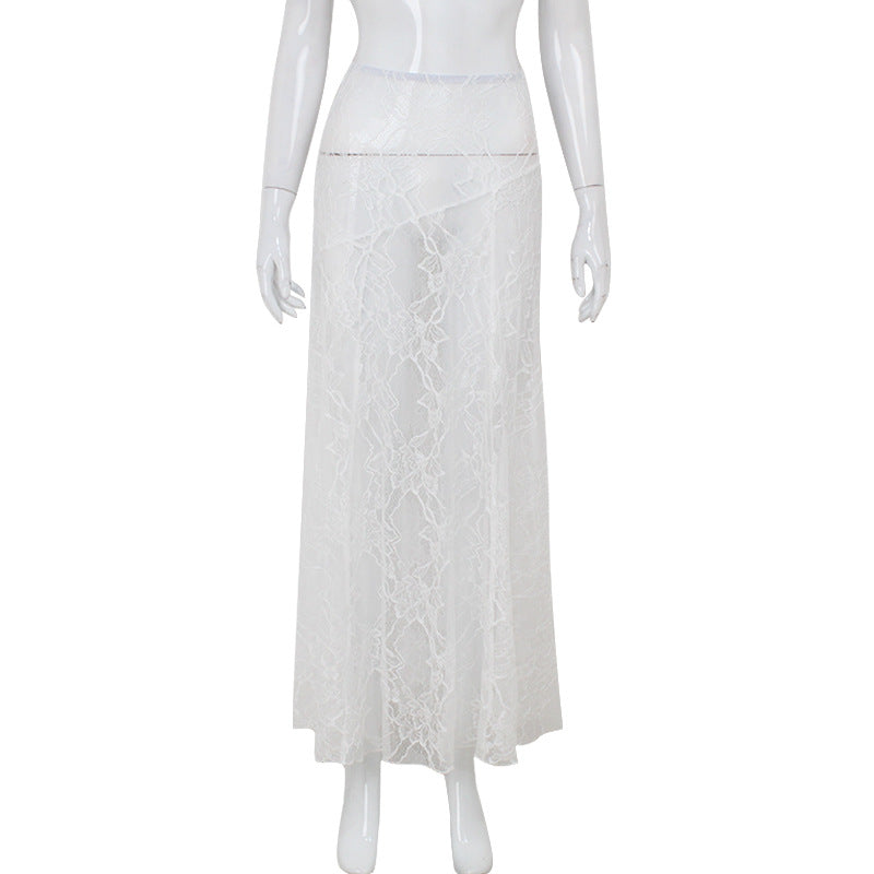 Fashion Lace Pure Color All-matching