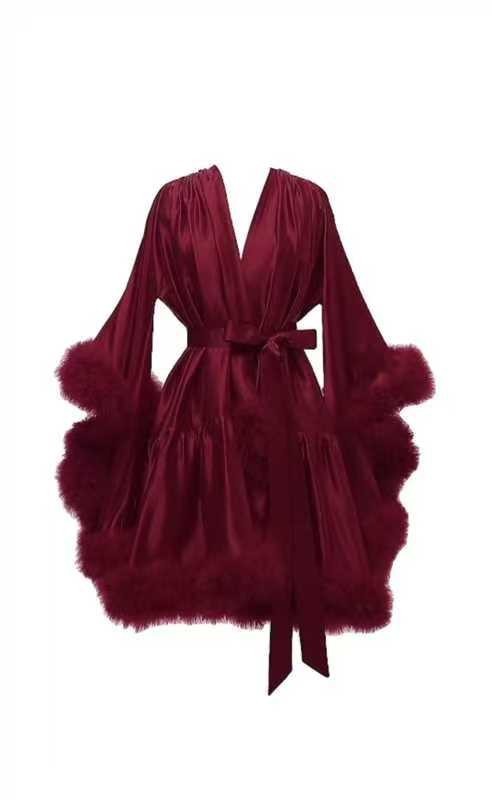 Ostrich Pajama Stage Performance And Catwalk Cloak