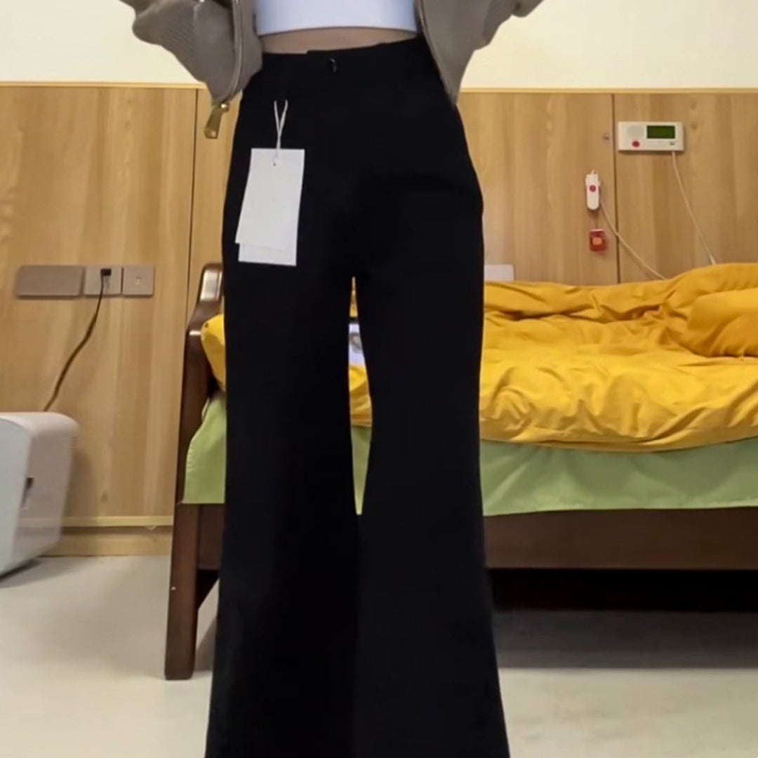 Women's Loose Solid Color Wide Leg Jeans