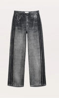 Womens Straight-leg Casual Jeans With An Elastic Waist