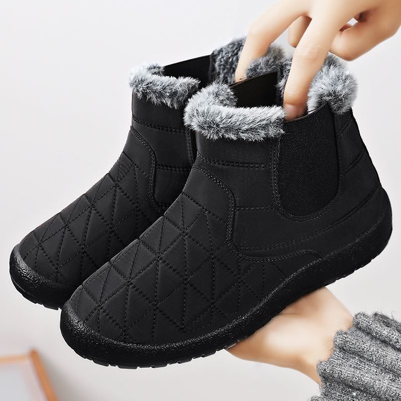 Womens Fleece-Lined Waterproof Non-Slip Insulated Extra-Thick Shoes