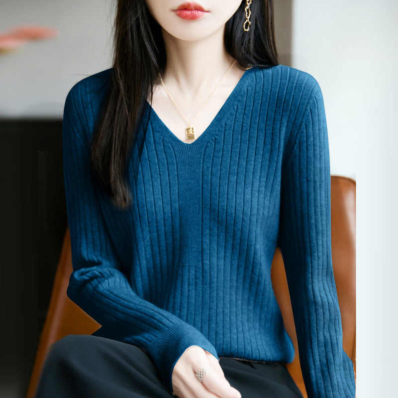 Solid-color Chic Base Top For Layering