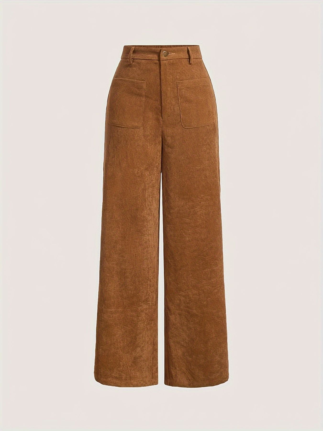 Tall Loose All-matching Corduroy Retro Straight-leg Trousers