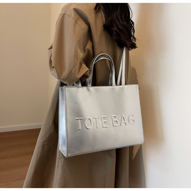 Retro Tote Trendy College Student Commuter Handbag