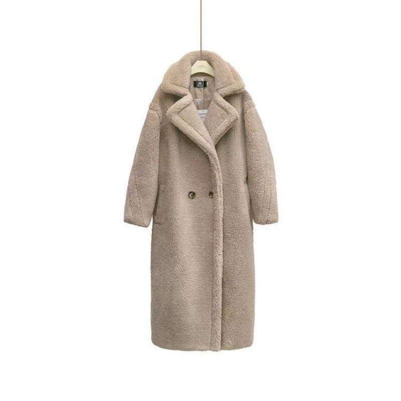 Womens Long Cashmere-Like Coat