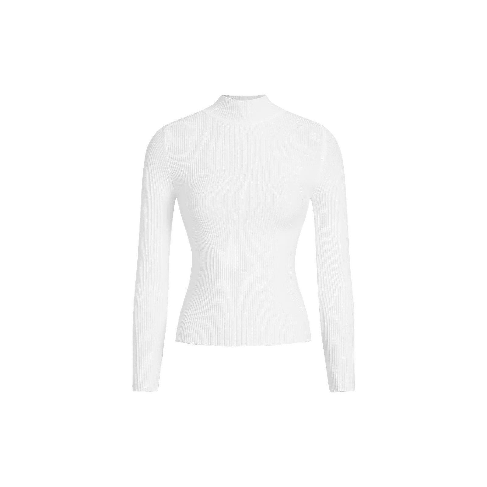 Fashionable Tight-Fit Crew-Neck Knitted Top