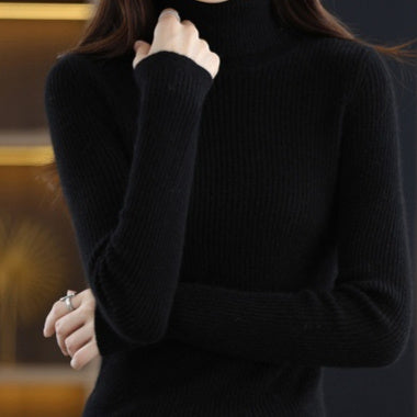 Autumn And Winter Women's Slim-fit Pullover Knit Sweater For Layering