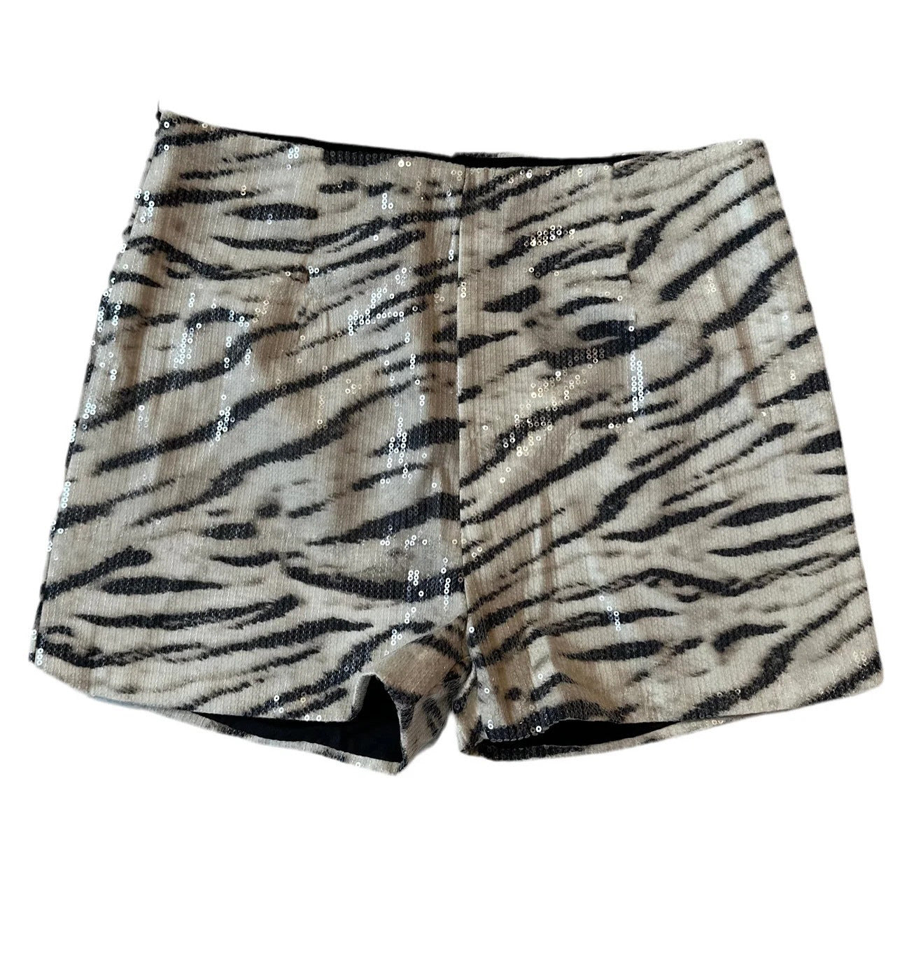 Leopard Print Elastic Waist Casual Shorts