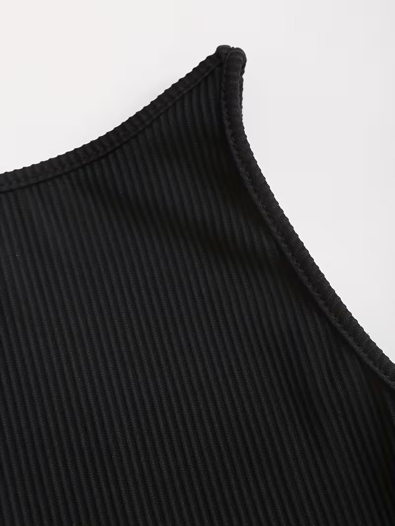 Stylish And Elegant Sleeveless Pleated A-line Dress With A Gradient Hem