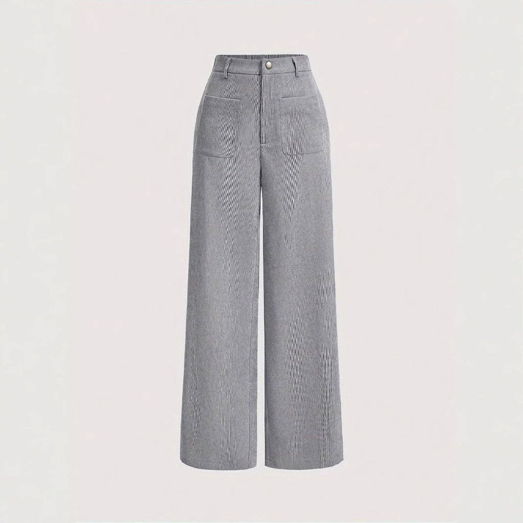 Tall Loose All-matching Corduroy Retro Straight-leg Trousers