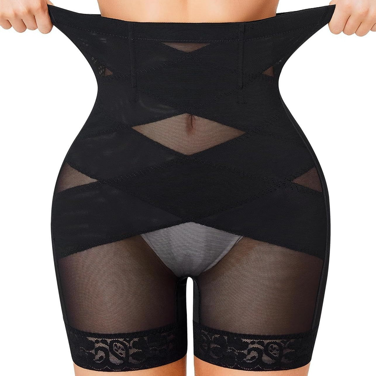 Mesh Lace Breathable Hip Lifting Body Shaping Pants