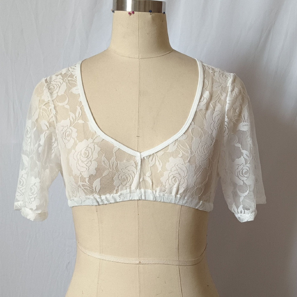 Women's Sexy Lace Stitching Small Shirt Top