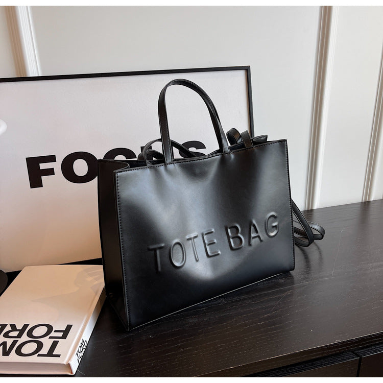 Retro Tote Trendy College Student Commuter Handbag