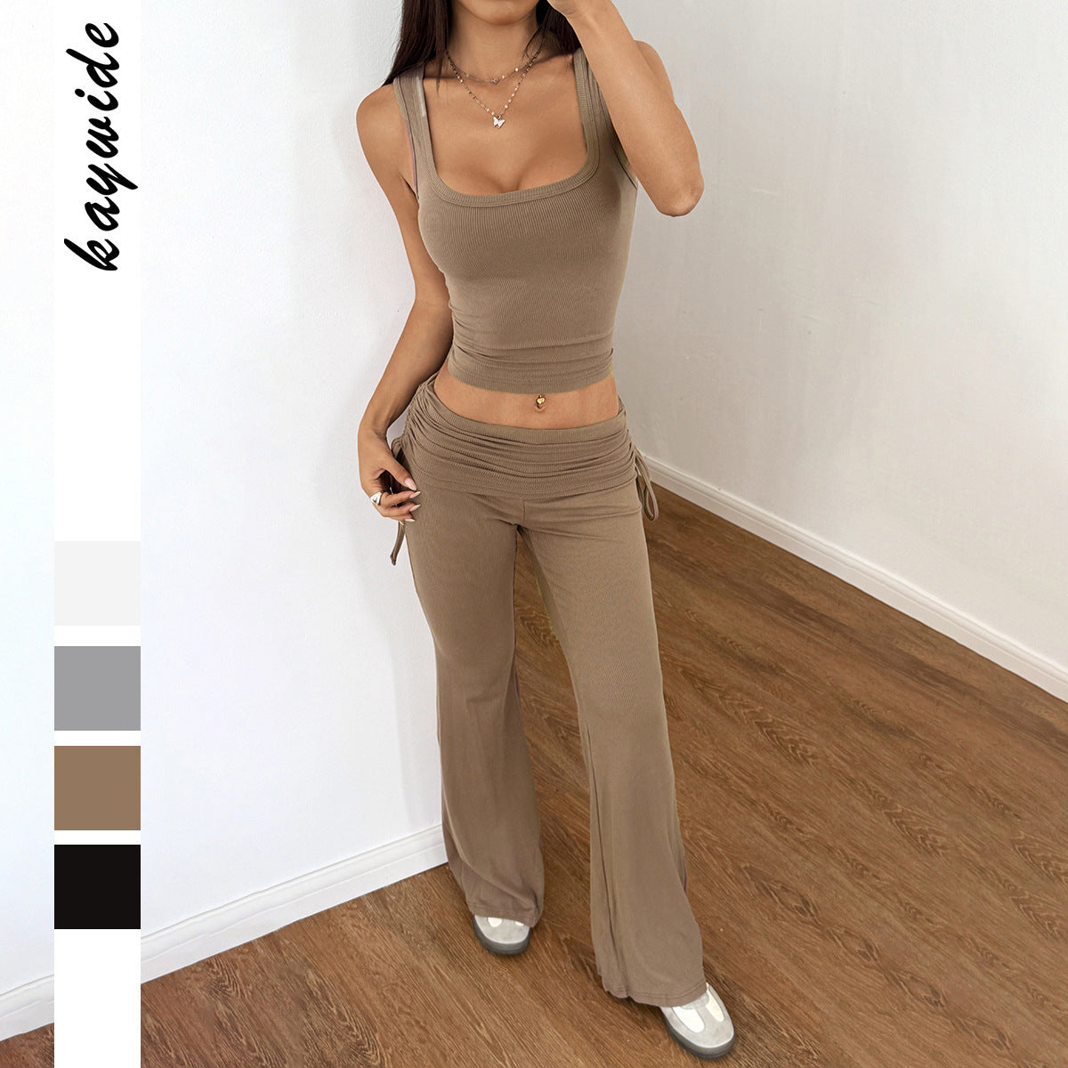Y2g Sports Style Solid Color Women's Trousers Suit Women's Clothing