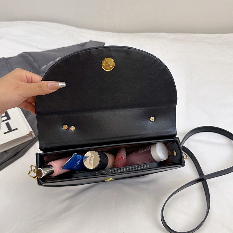 Fashion Box Saddle Bag High-grade Handbag