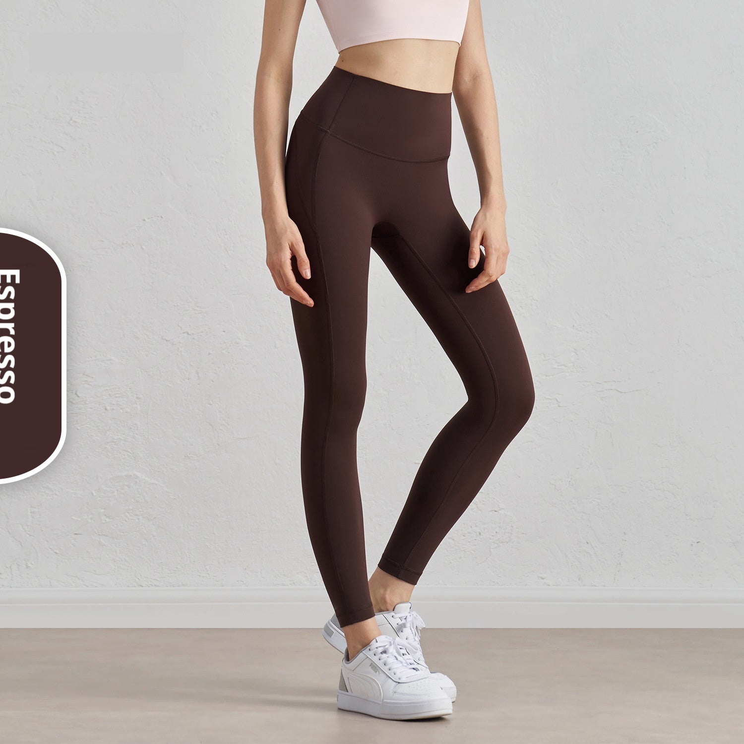 Peach Hip Sports Leggings High Waist Hip Lift Nude Feel