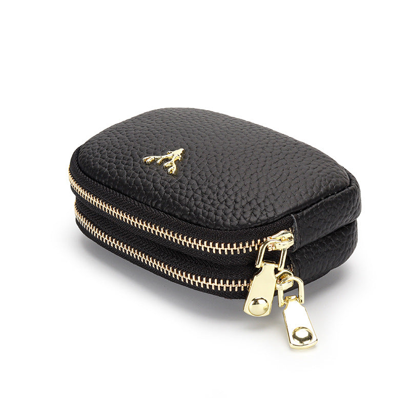 Women's Genuine Leather Coin Purse Petite Cute And Handheld Mini Size