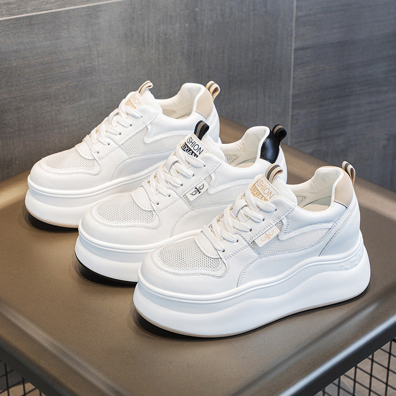 Wedge Platform Thick Bottom Inner Height Increasing Casual Shoes