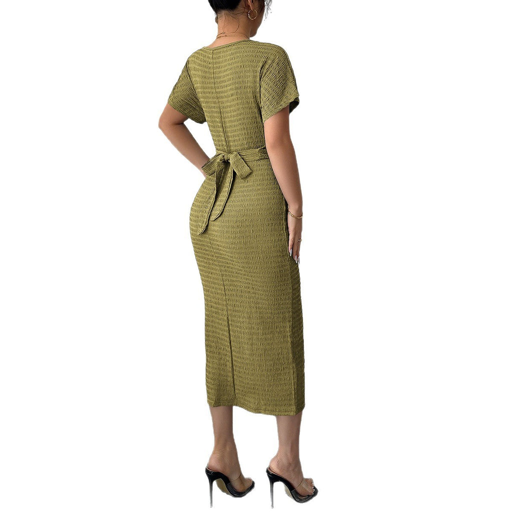 European And American Elegant Style Slim Waist Dress