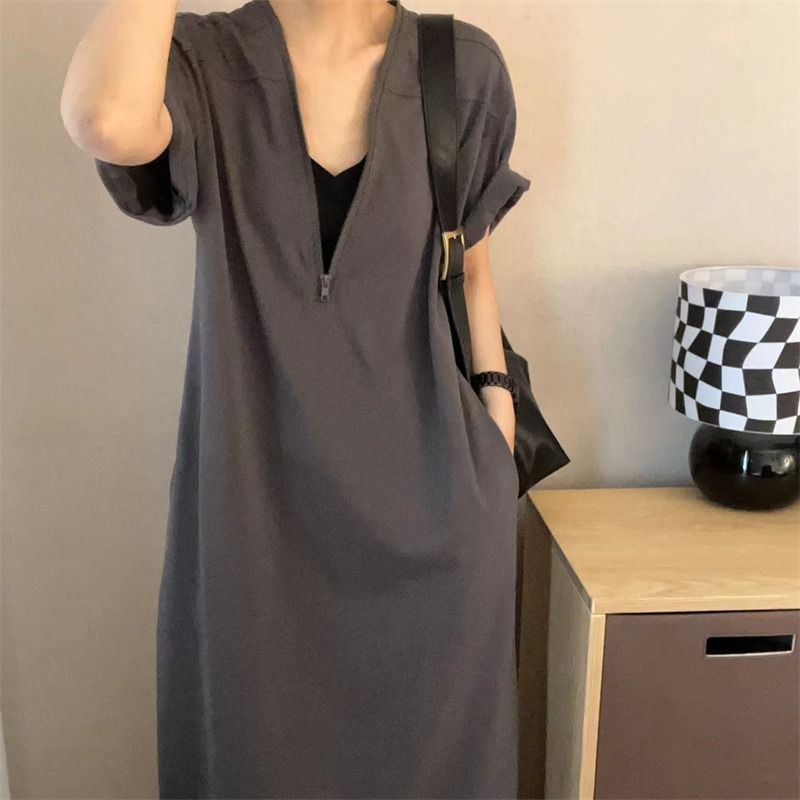Retro Hepburn Style Premium Zipper Dress
