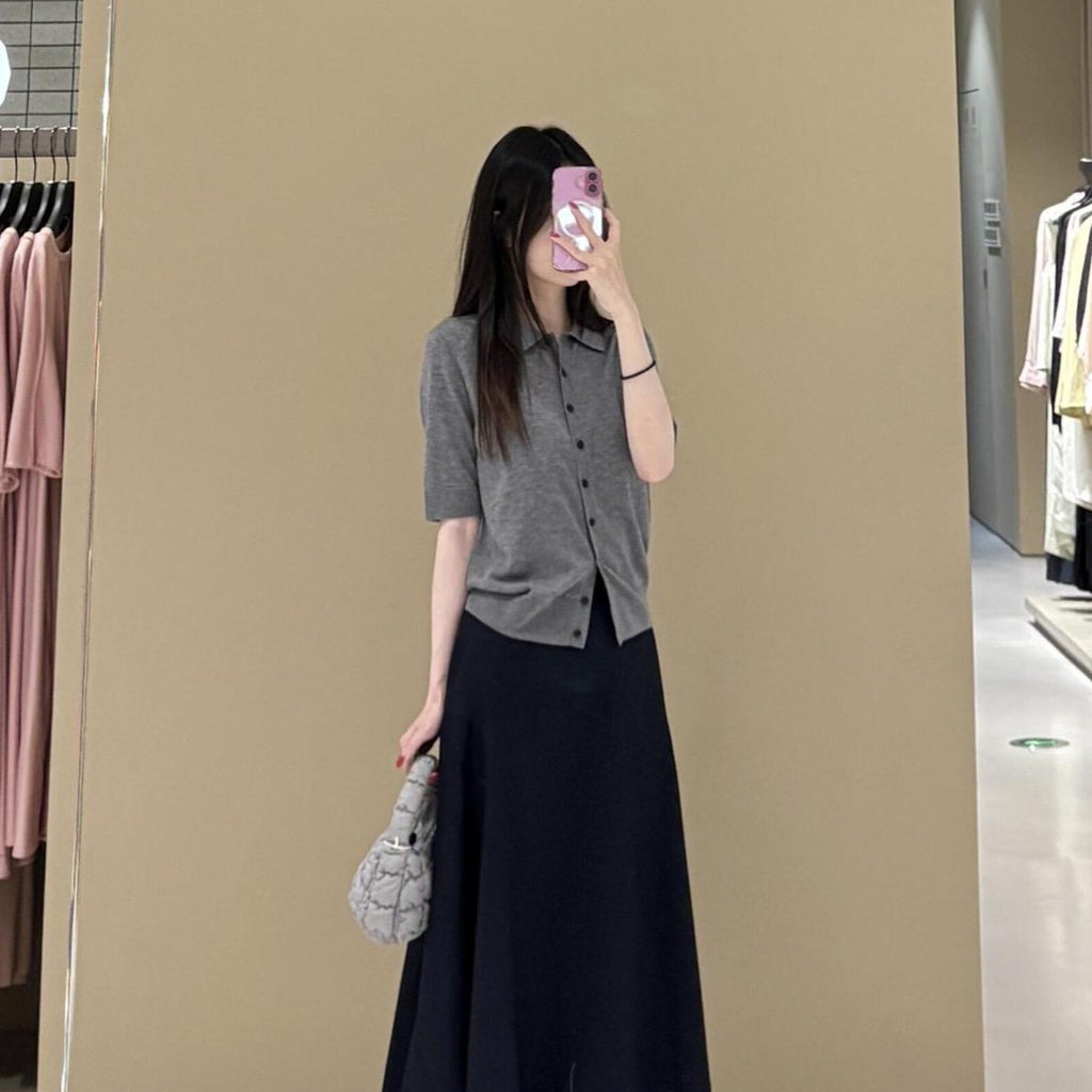 Slim Knitted Thin Top T-shirt