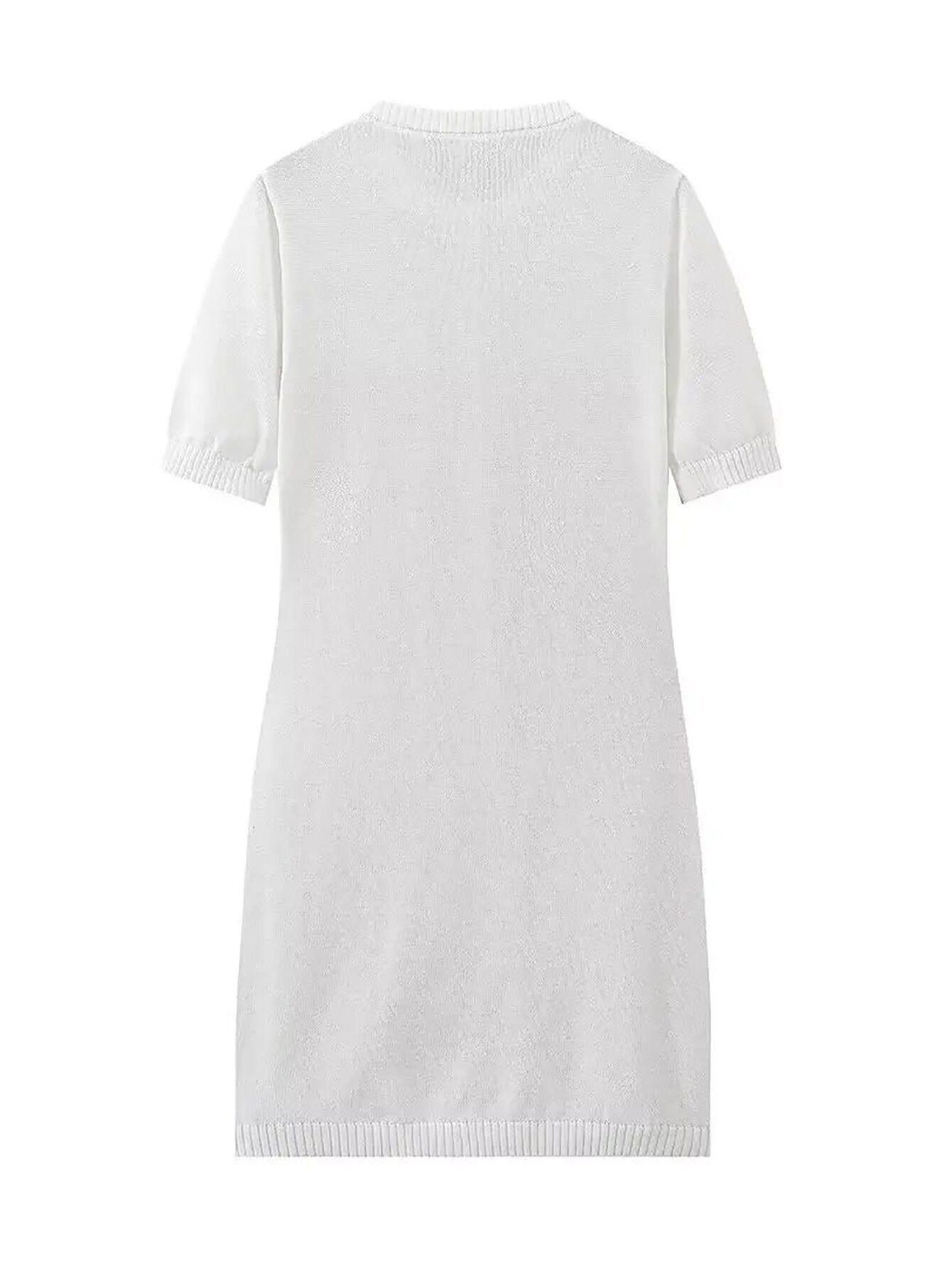 Fashion Round Neck Slim Fit Slimming Dress