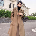 Double-faced Cashmere Coat Women's Mid-length Over The Knee