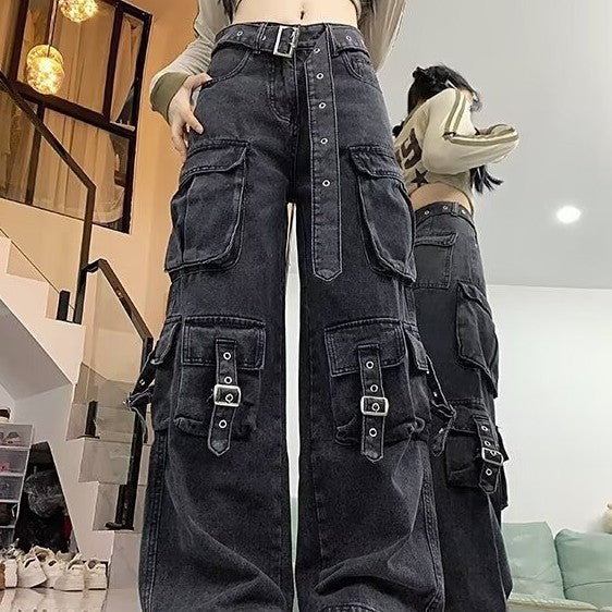Straight-leg Wide-leg Casual Pants