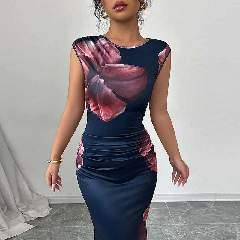European And American Slim Sleeveless One-step Skirt