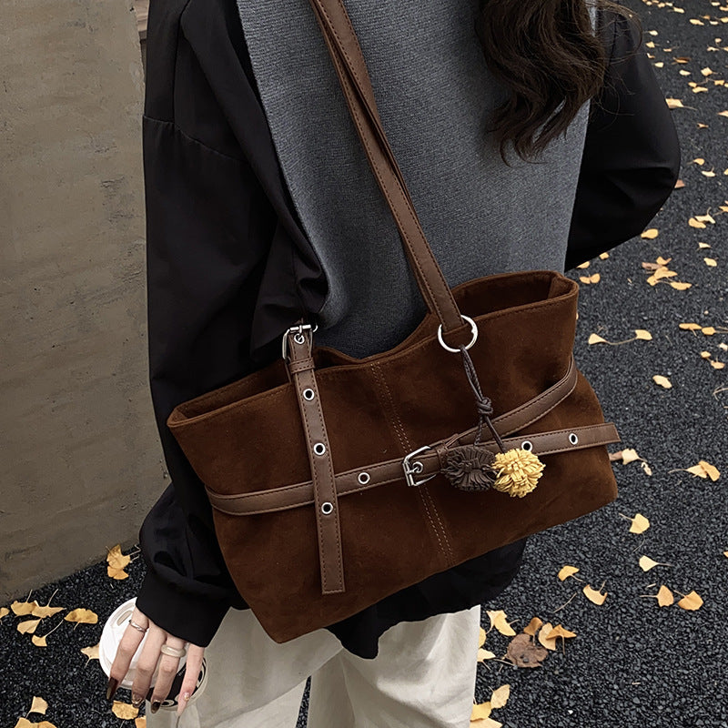 All-match One-shoulder Underarm Retro Commuter Tote