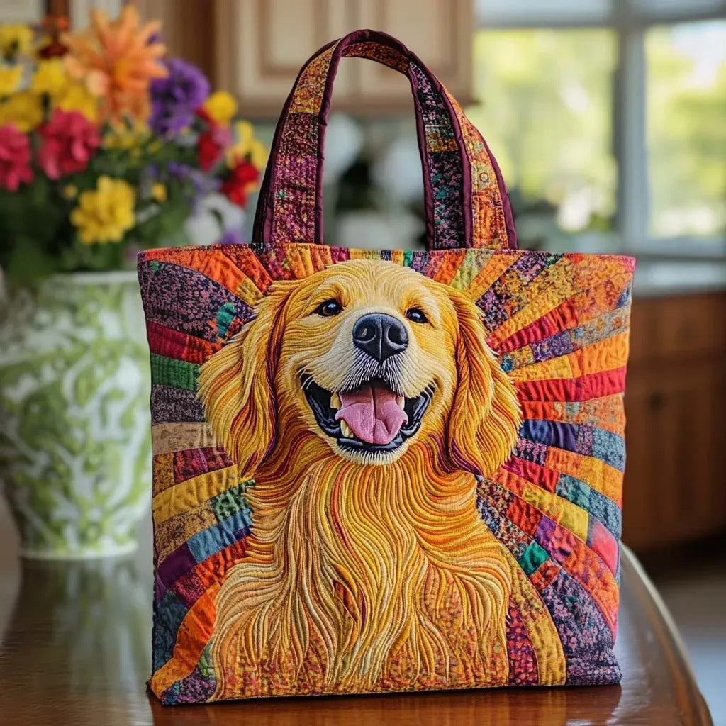300g Canvas Dog-Printed Tote And Shoulder Bag