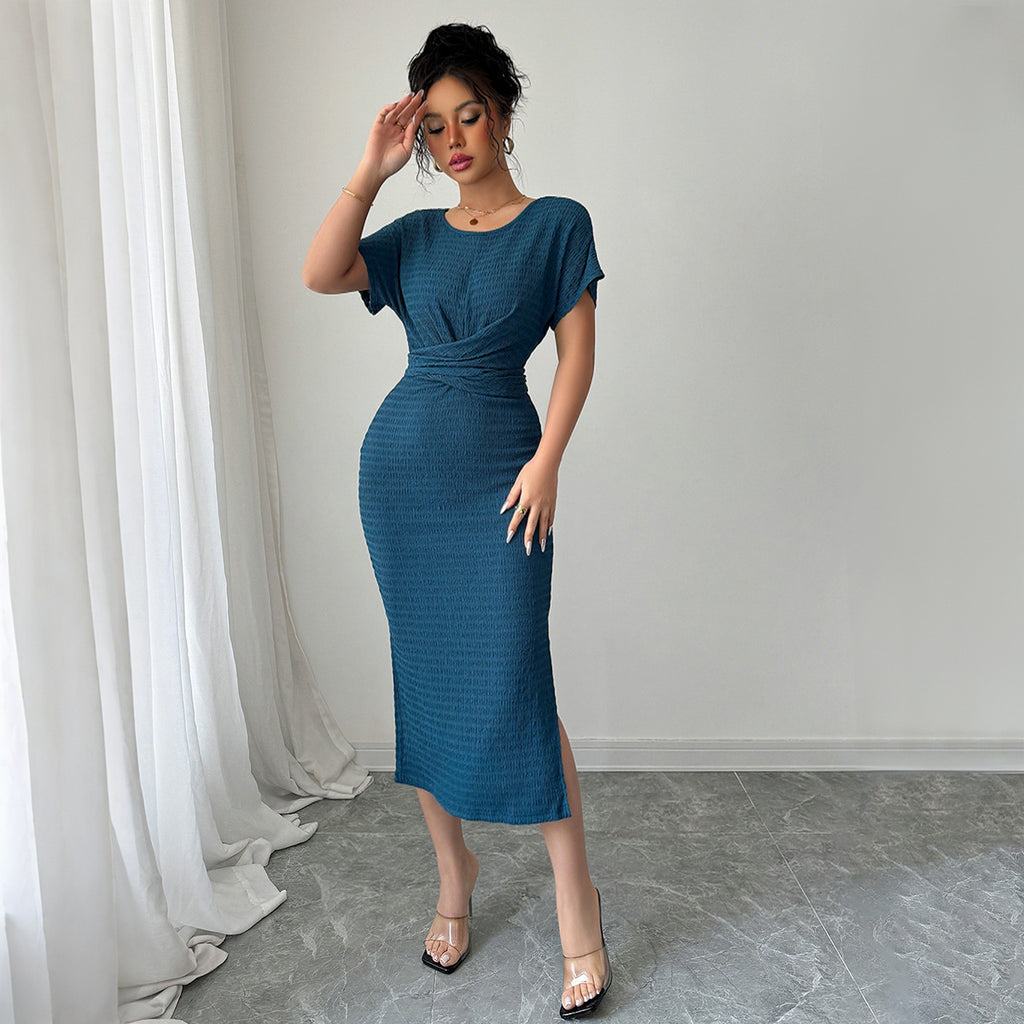 European And American Elegant Style Slim Waist Dress